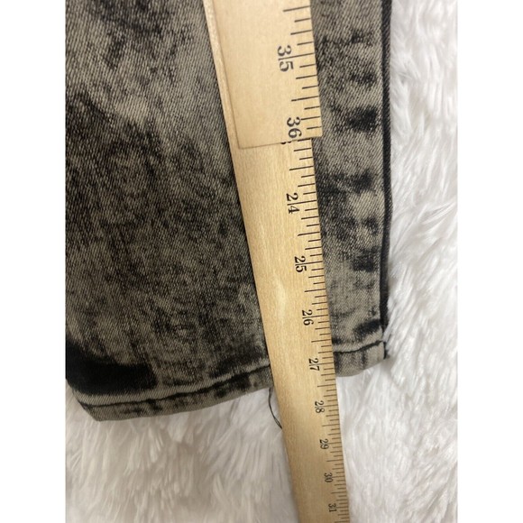 Revolution By Revolt Women Size 13 Black Stretch Jeans Flag Print NWT - Picture 9 of 11